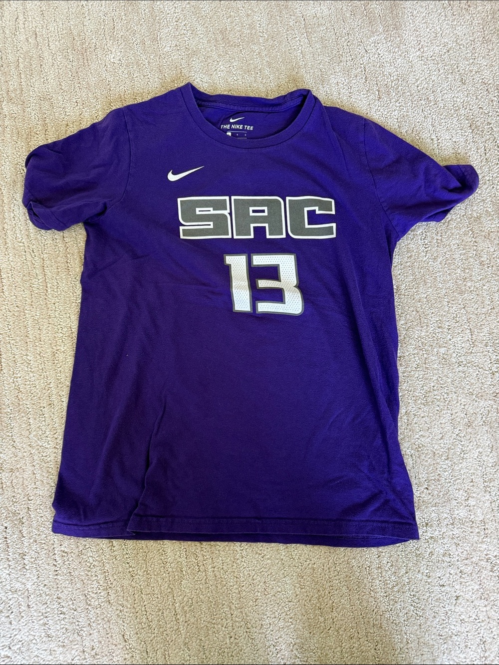 Nike Kids Purple SAC 13 Short Sleeve Tee